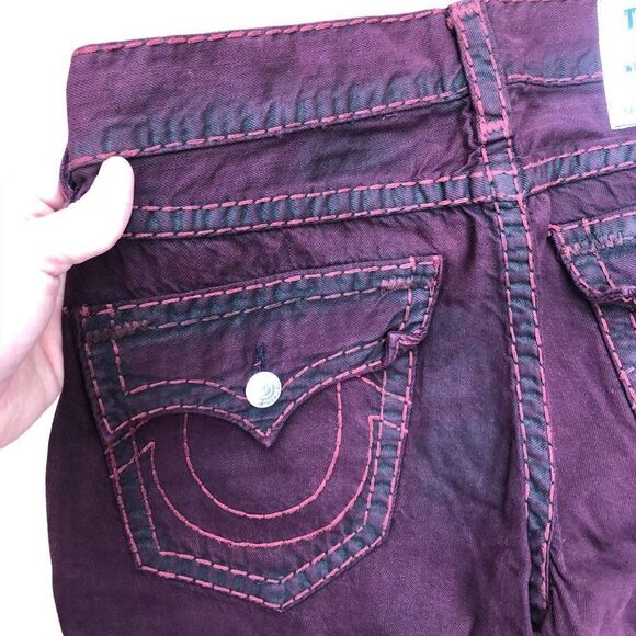 True Religion Jeans Size 32 STRAIGHT Red - Picture 14 of 16